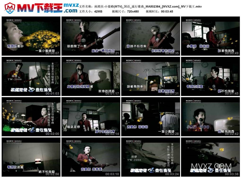 庾澄庆-小蜜蜂(MTV)_国语_流行歌曲_MA502384